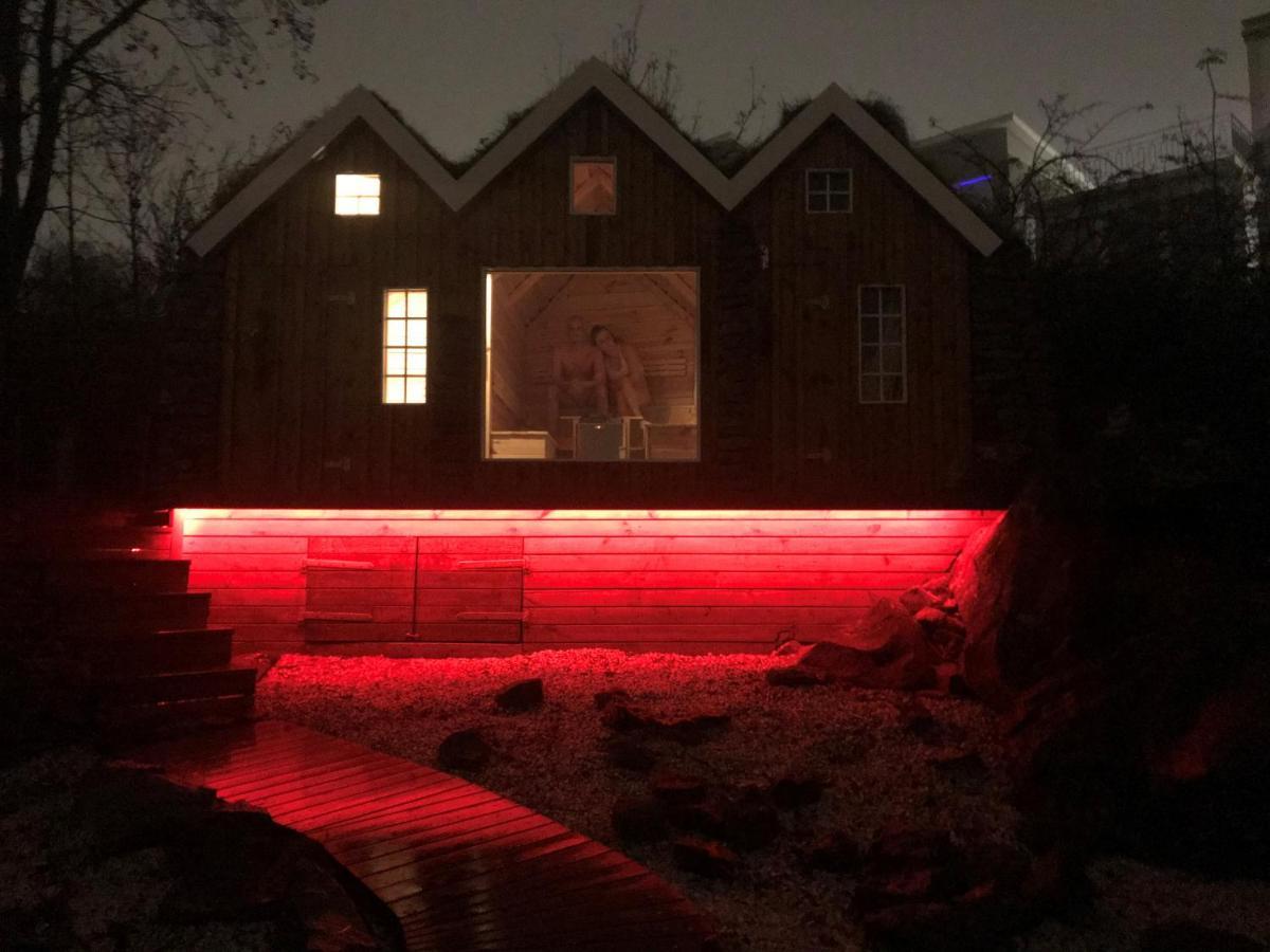 Iceland Sjf Villa, Hot Tub & Outdoor Sauna Amazing Mountains And City View Over ريكيافيك المظهر الخارجي الصورة