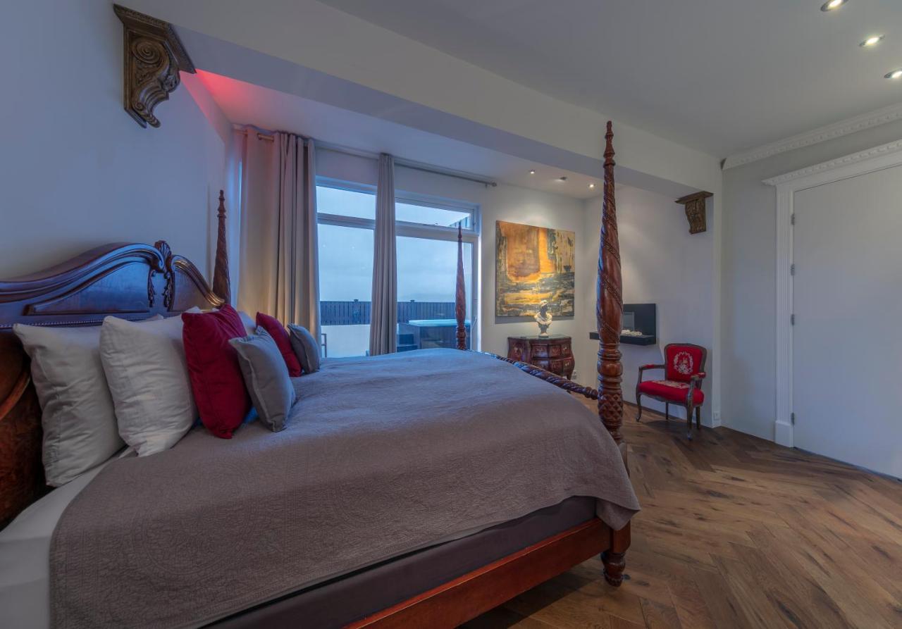 Iceland Sjf Villa, Hot Tub & Outdoor Sauna Amazing Mountains And City View Over ريكيافيك المظهر الخارجي الصورة
